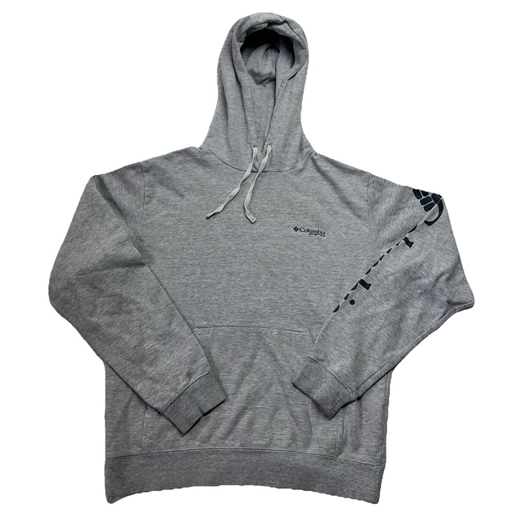 Columbia PFG Mens Gray Long Sleeve Pullover‎ Hoodie Size S